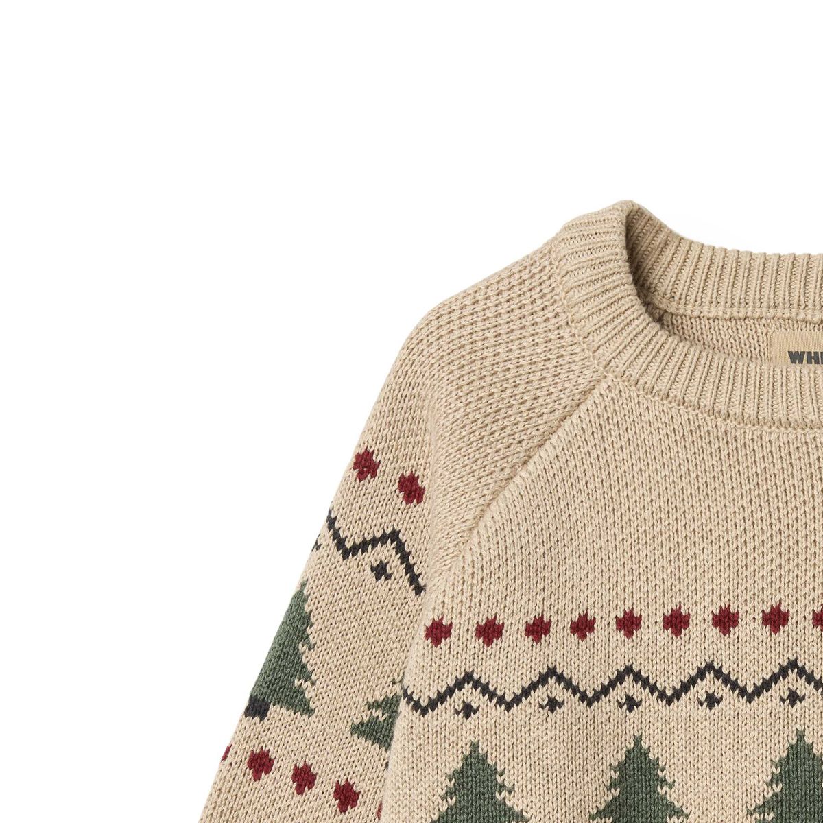 Balou Organic Jacquard Pullover - Warm Sand | Wheat