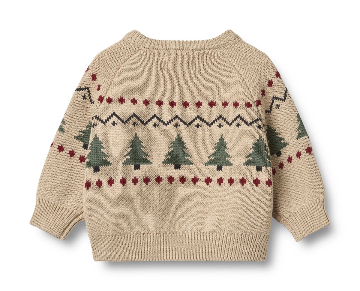 Balou Organic Jacquard Pullover - Warm Sand | Wheat