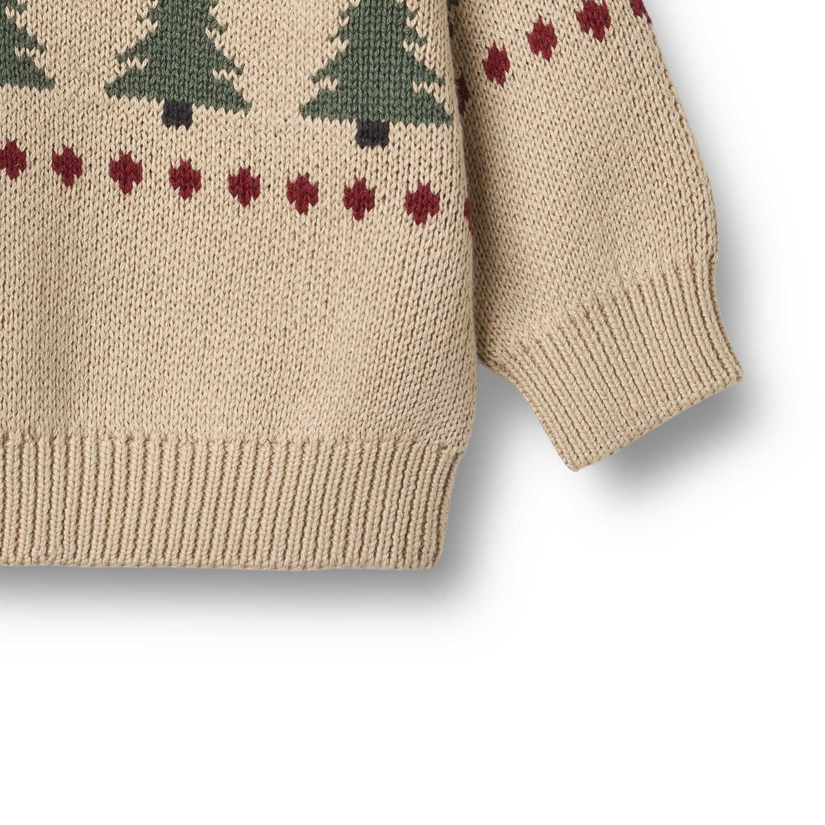 Balou Organic Jacquard Pullover - Warm Sand | Wheat