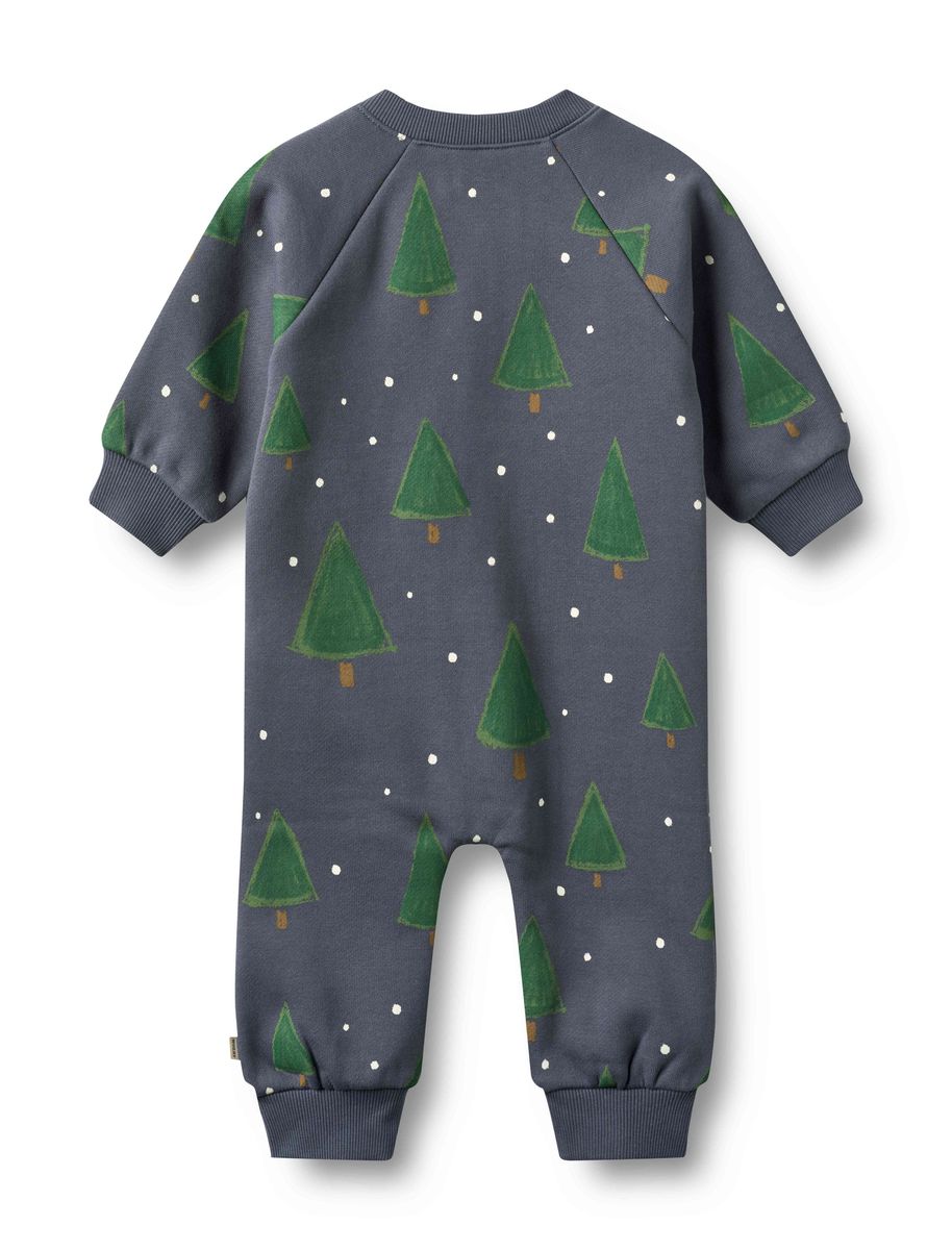 Grey Blue Holiday Lilo Jumpsuit | Wheat