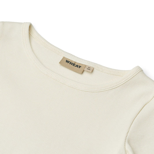 Ida Long Sleeve T-Shirt - Ivory | Wheat