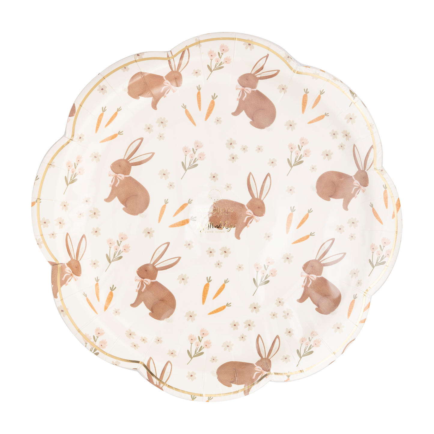 Paper Rabbit Scatter Plate | My Mind's Eye