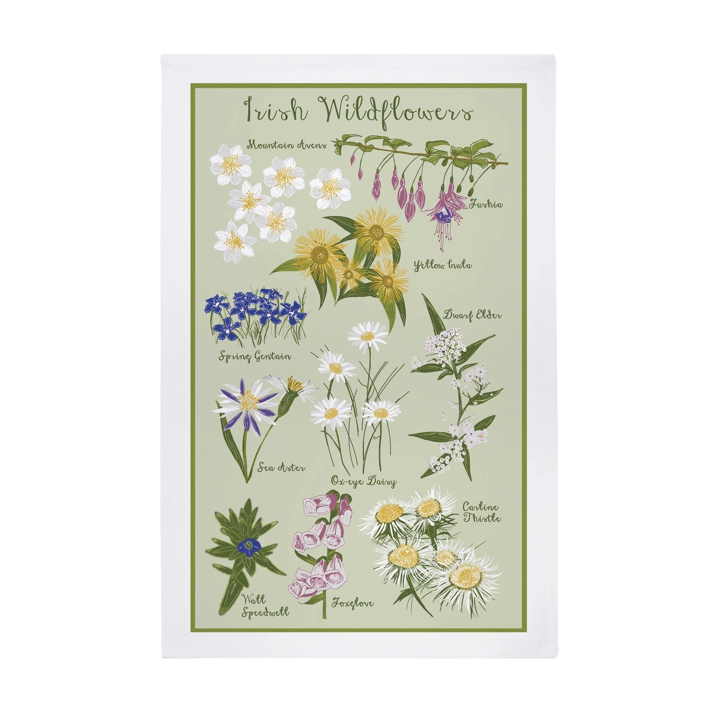 Printed Cotton Tea Towel (Various Prints) | Ulster Weavers