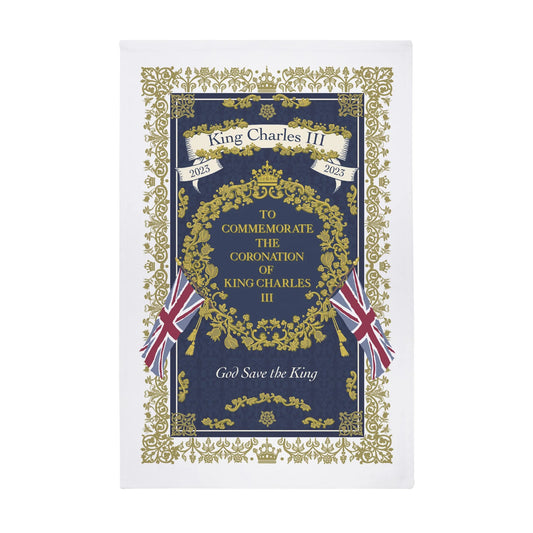 King Charles III Commemorative Tea Towel | Ulster Weavers