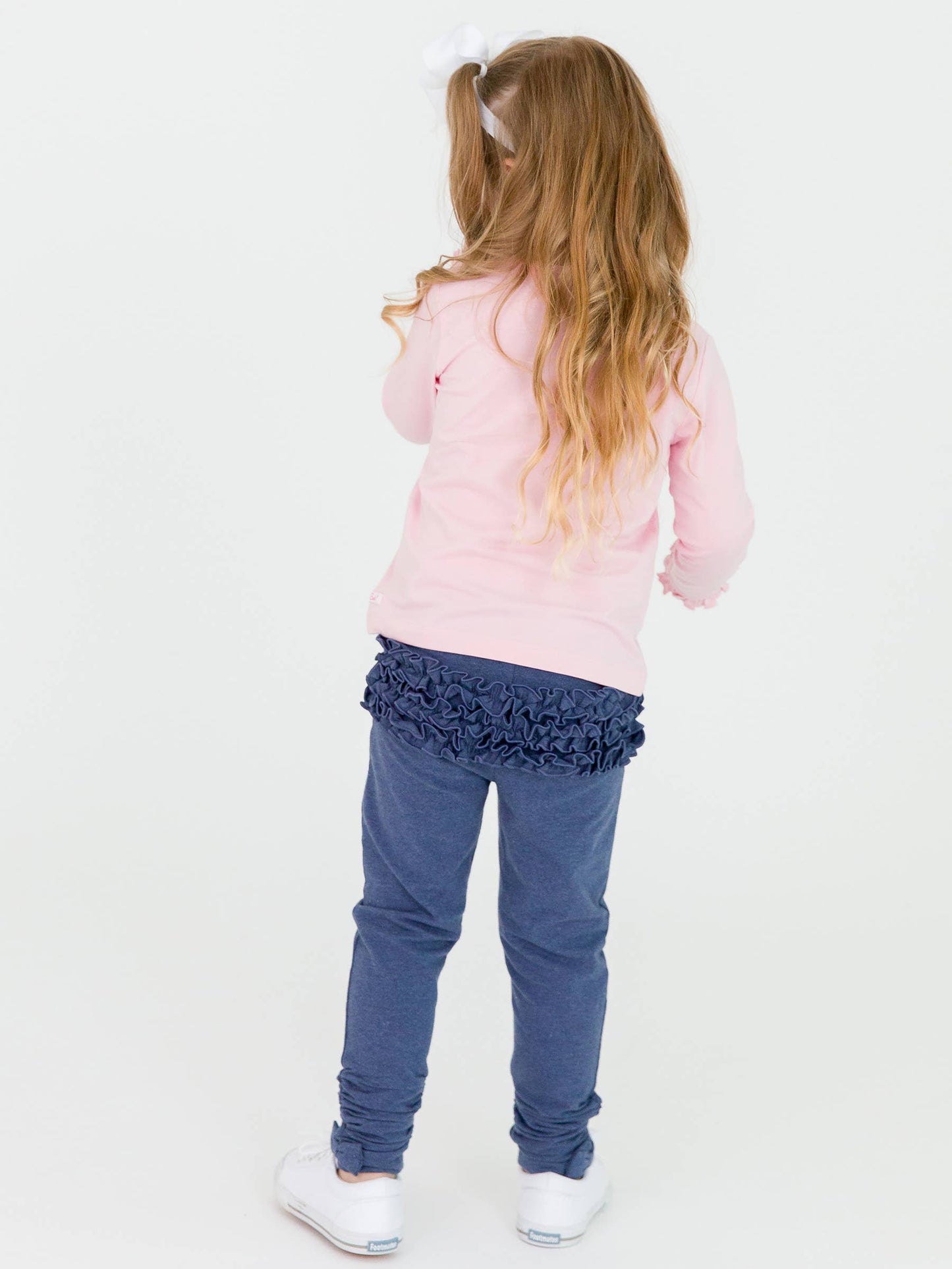 Pink Ruffle Sleeve Top | RuffleButts + RuggedButts