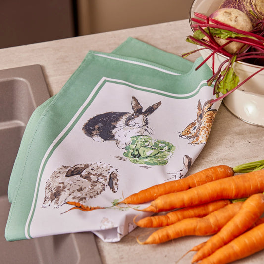 Printed Cotton Tea Towel (Various Prints) | Ulster Weavers