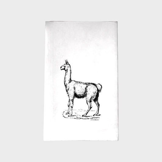 Llama Flour Sack Towel | Green Bee Towels