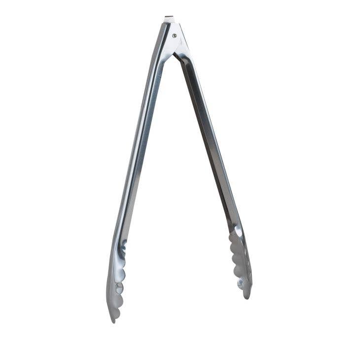 12" Spring Locking Tongs | HIC Kitchen
