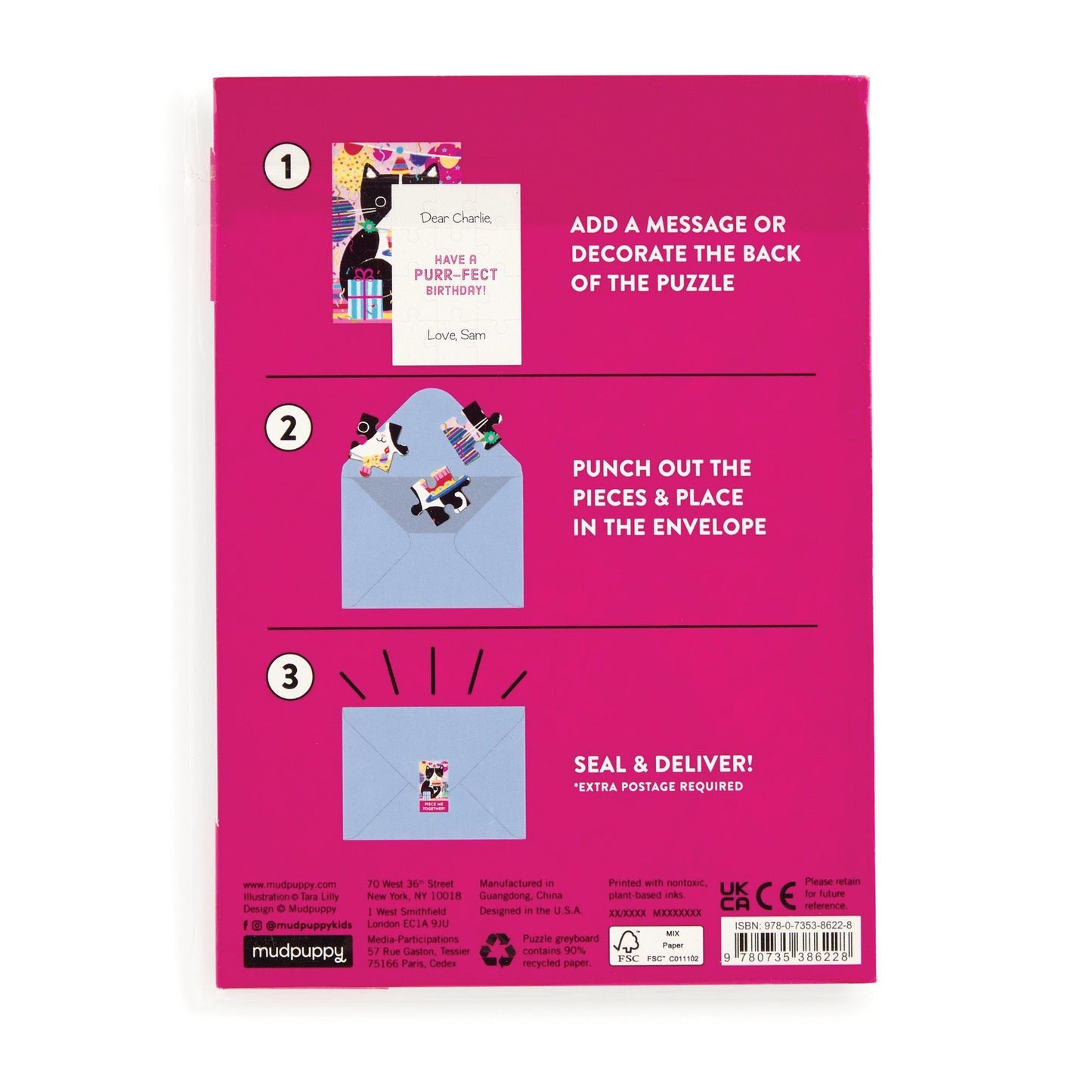 Purr-fect Cat Puzzle Card | Mudpuppy
