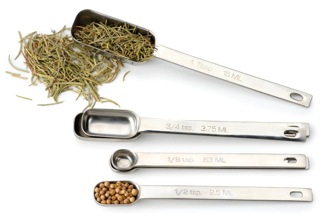Set of 6 Stainless Steel Spice Spoons | RSVP International