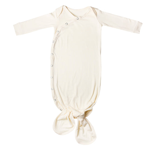 Yuma Newborn Knotted Gown | Copper Pearl