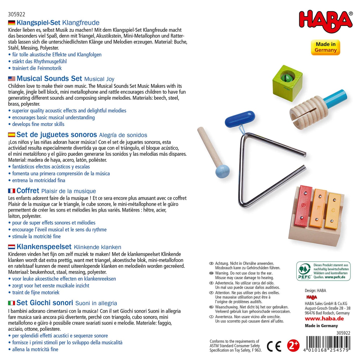Musical Sounds Joy – Wooden Music Toy | HABA