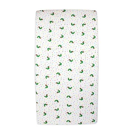 Organic Crib Sheets in Caterpillar | L'ovedbaby