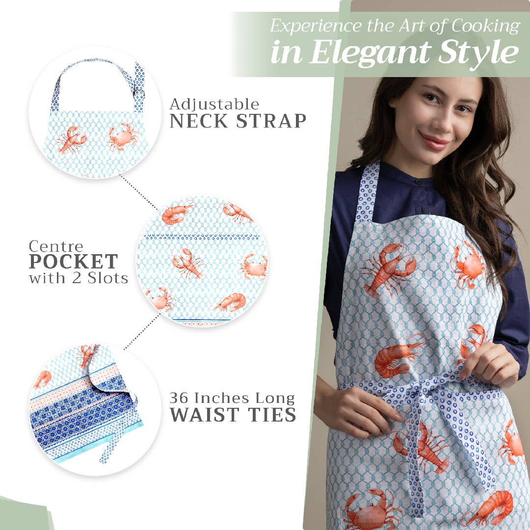 Lobster Love Apron | Maison d'Hermine