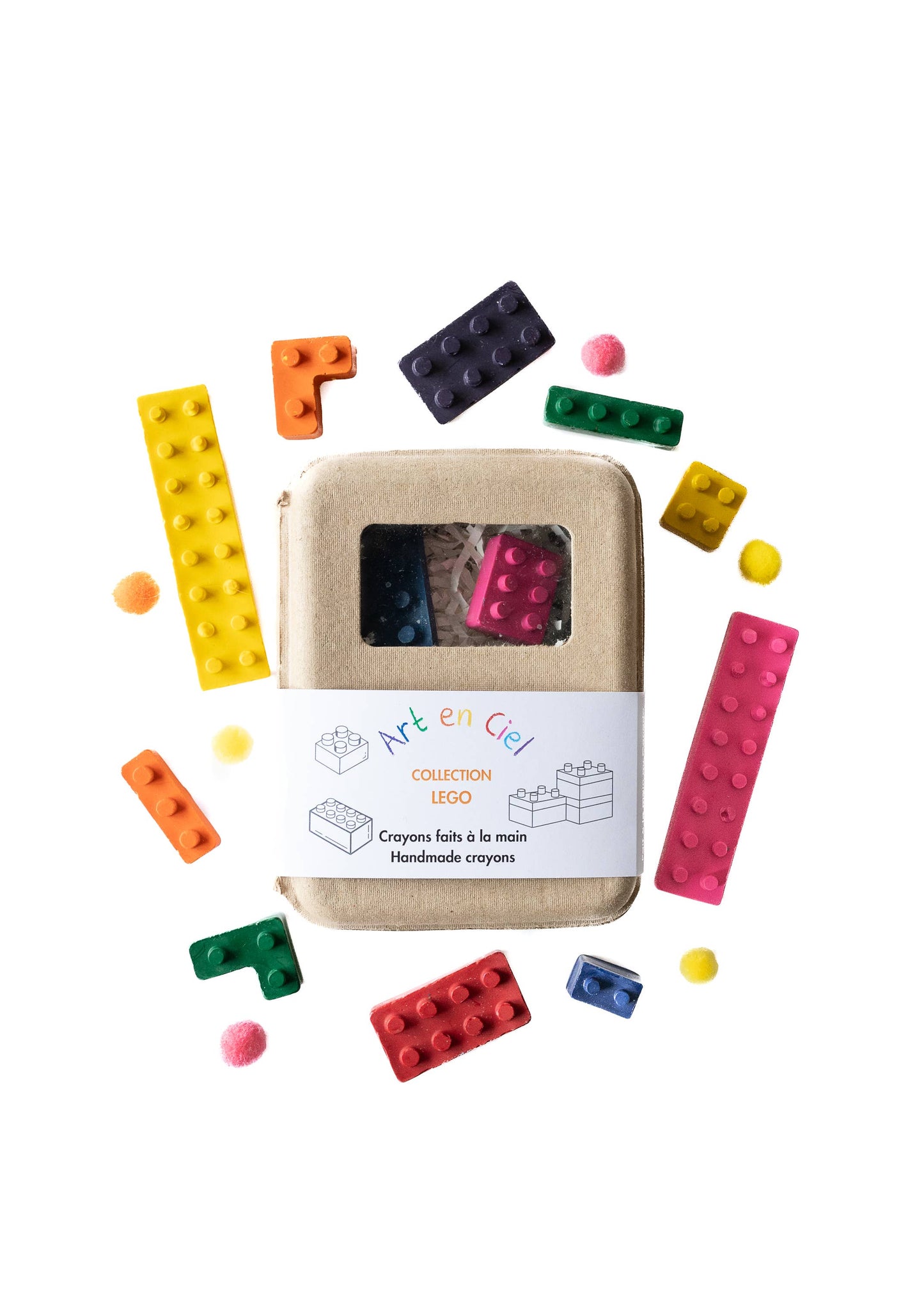 Handmade Crayons - LEGO THEME | Art en Ciel