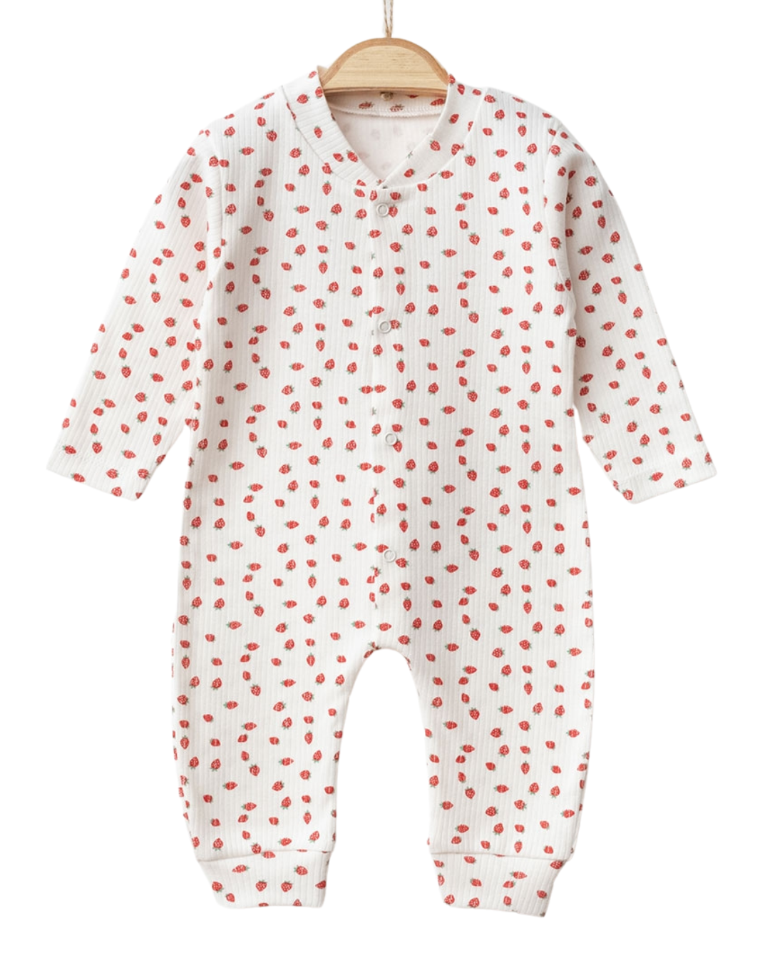 Strawberry Print Romper | Himmelberg Baby