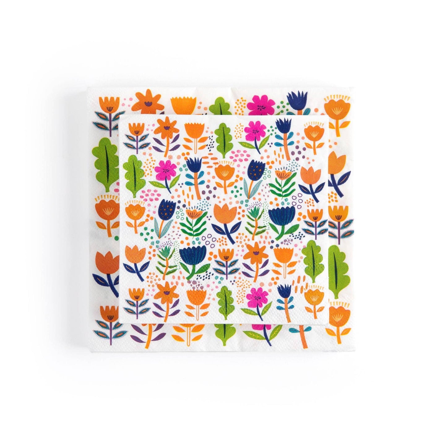 "Blossoming Medley" 80 Piece Paper Plate & Napkin Set | Fabuplates