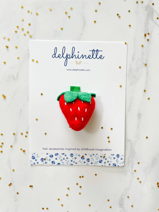 Strawberry Hair Clip | Delphinette