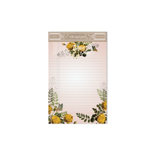 Pink Bouquet Little Legal Pad | Papaya
