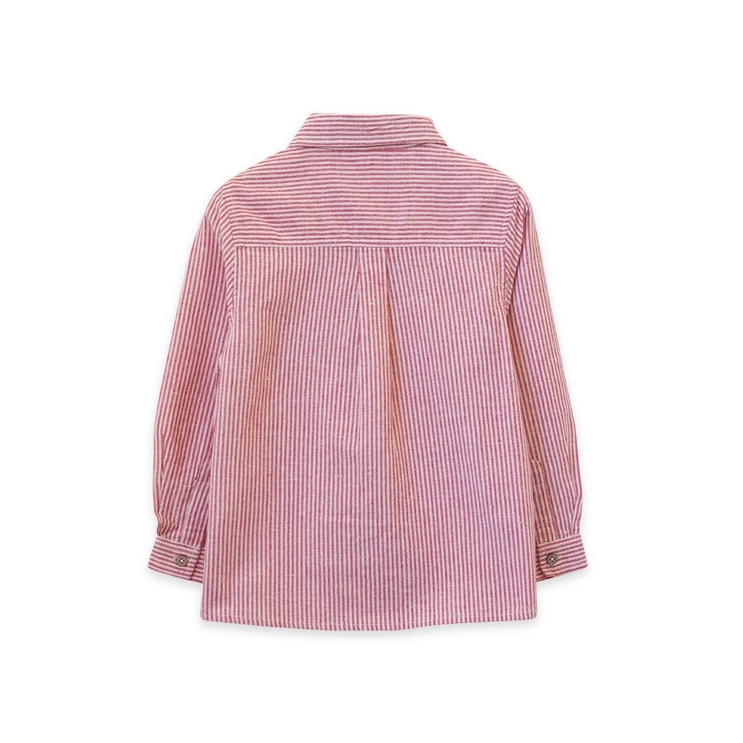 Collar Shirt - Red Stripe | Beet World