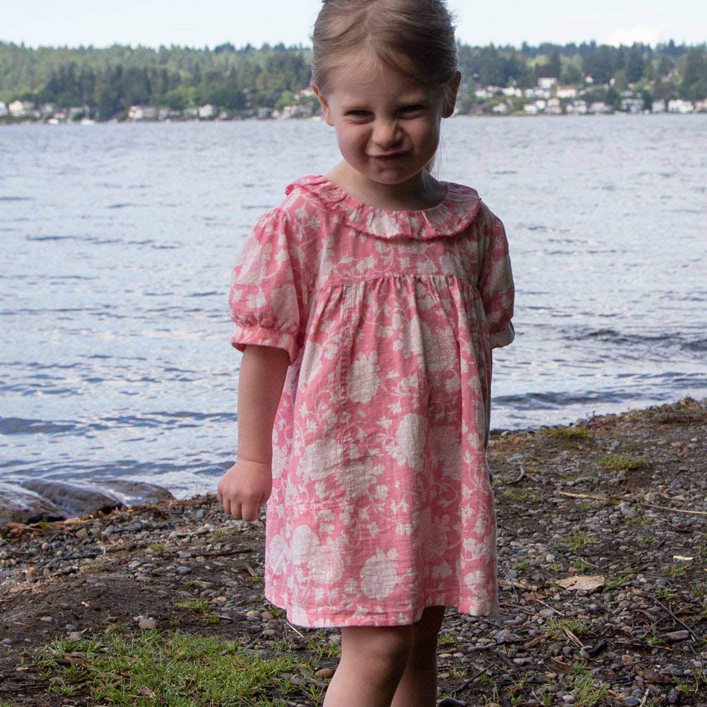 Emily Dress - Lille Pink Floral | Beet World