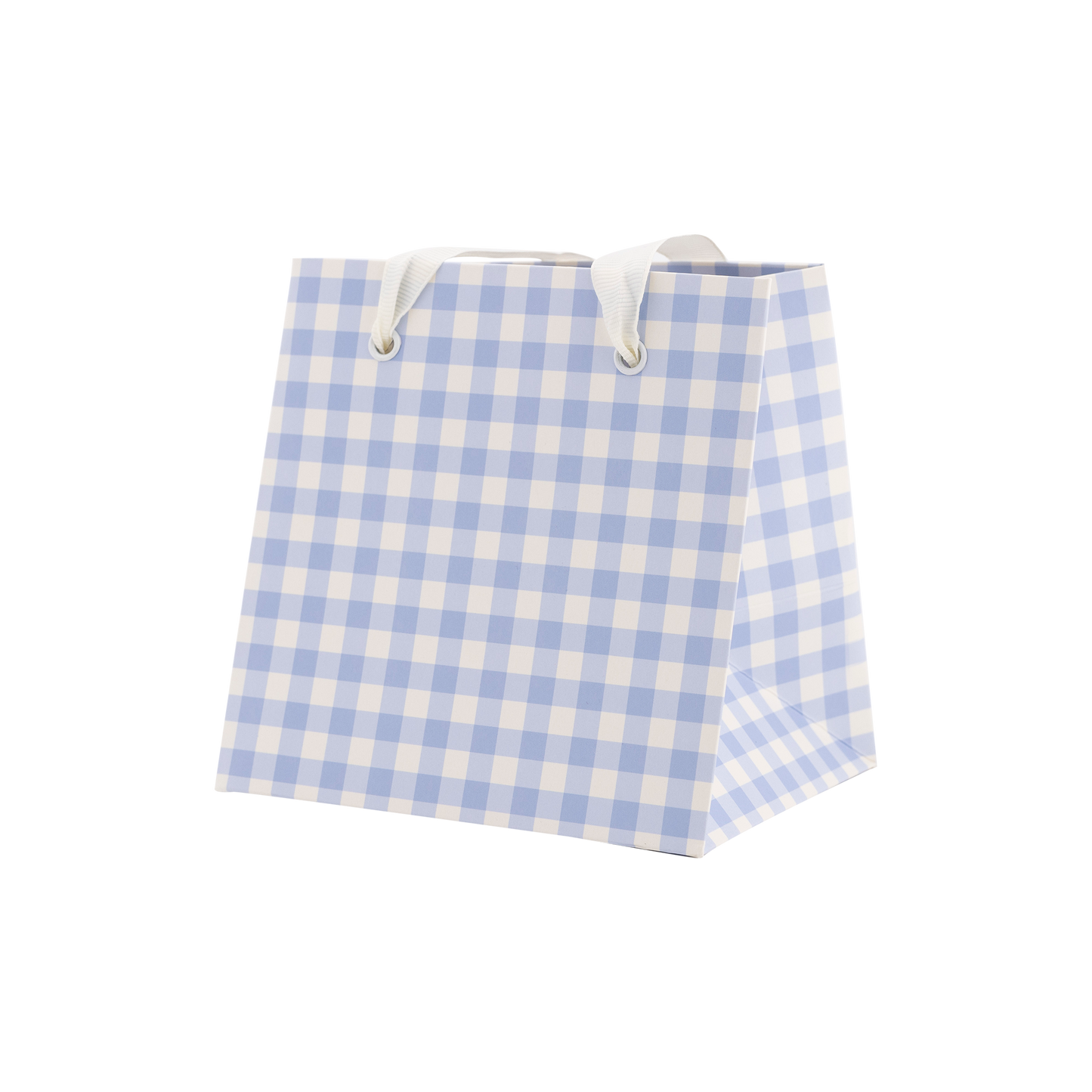 Periwinkle Gingham Gift Bag Set | My Mind's Eye