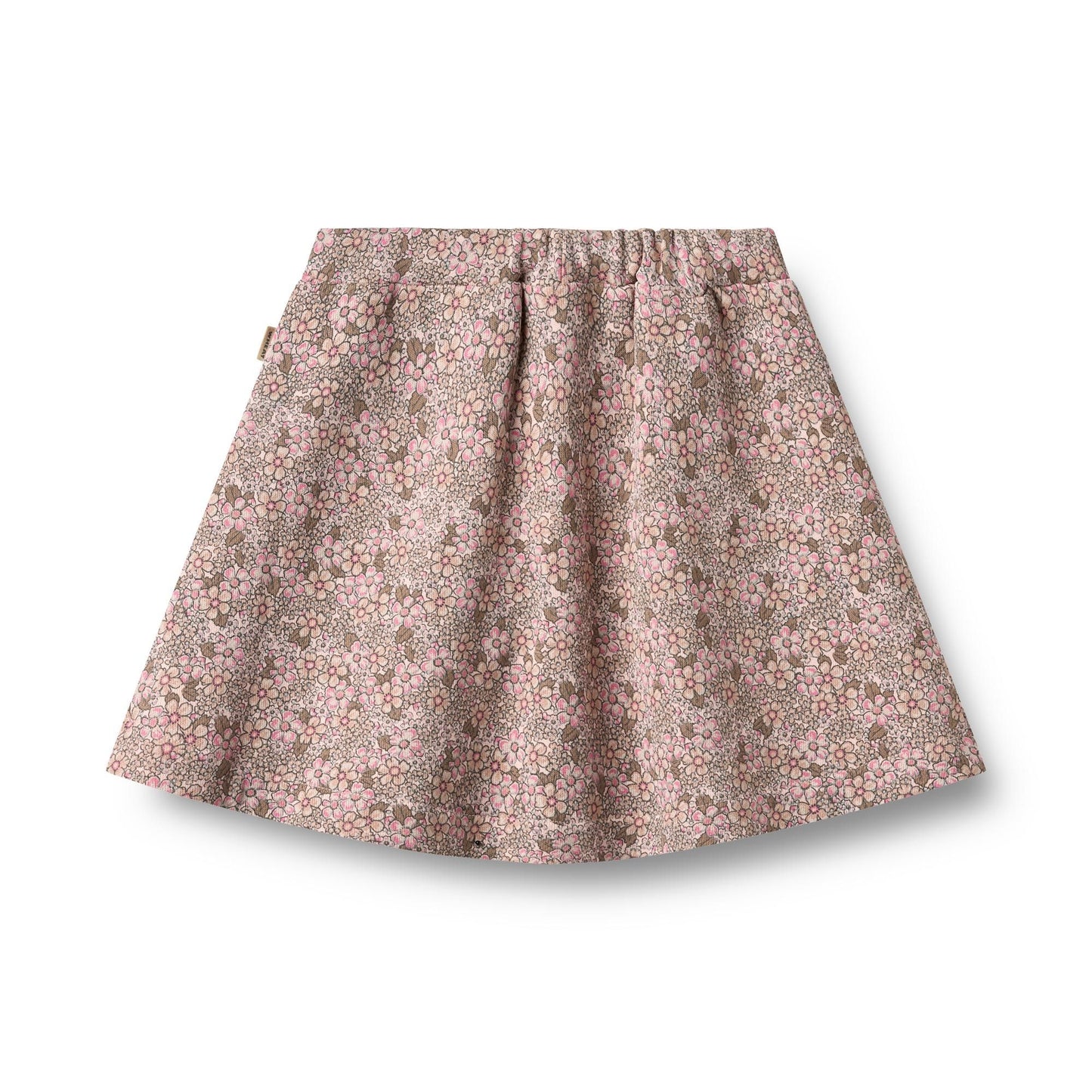 Manuella Rose Brown Flowers Skirt | Wheat