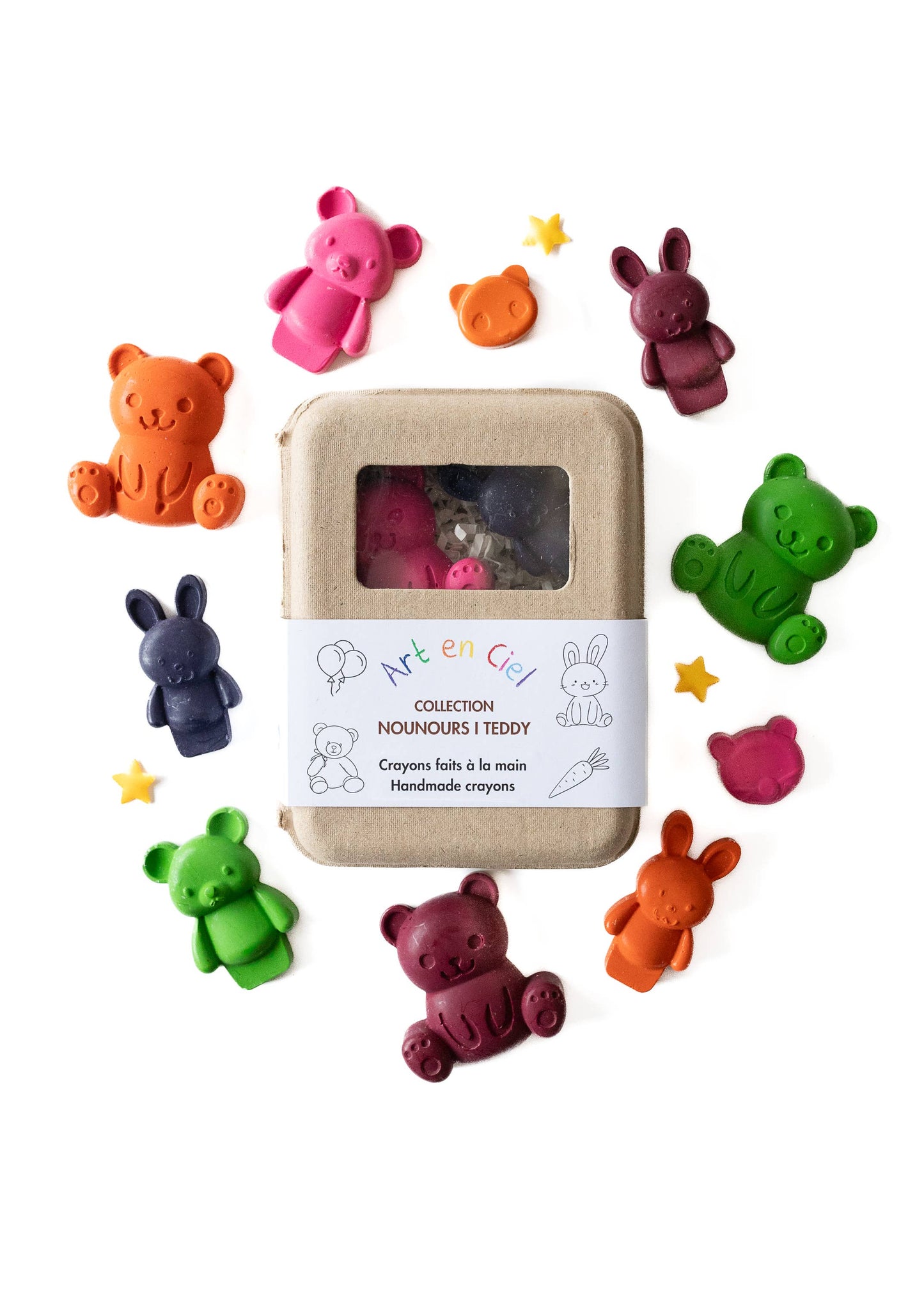 Handmade Crayons - TEDDY BEARS | Art en Ciel