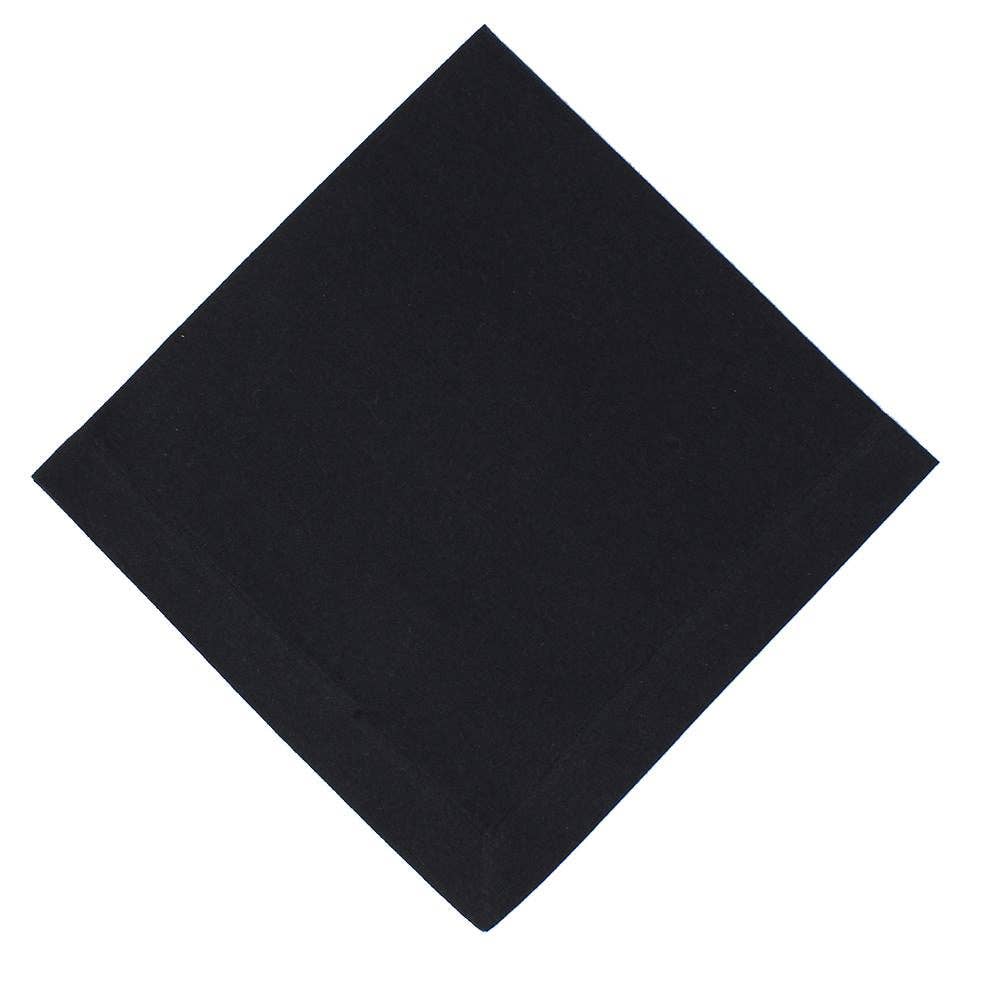 Black Cotton Napkin (Set of 4) | Mahogany