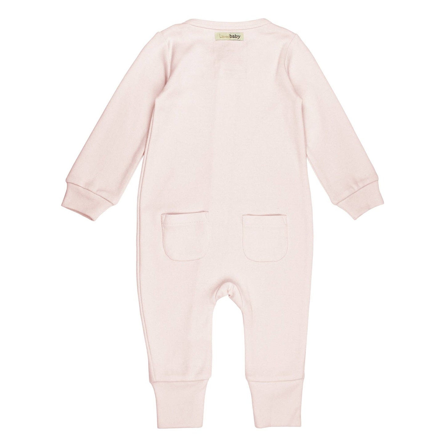 Blush Organic Zip Romper | L'ovedbaby