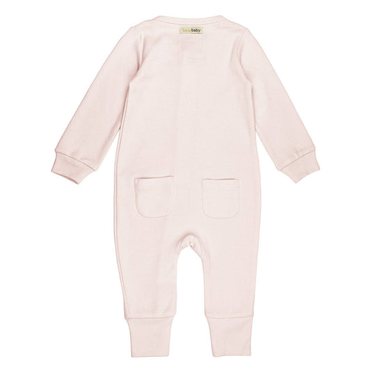 Blush Organic Zip Romper | L'ovedbaby