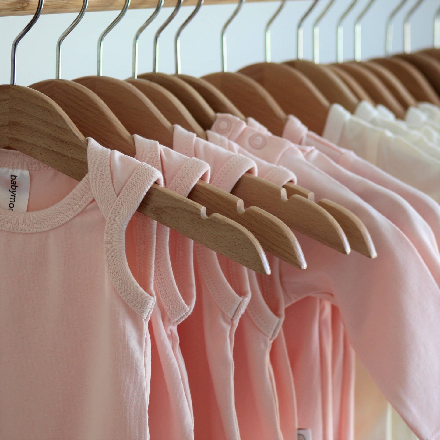 Light Pink Organic Bodysuit | Babymood Norway