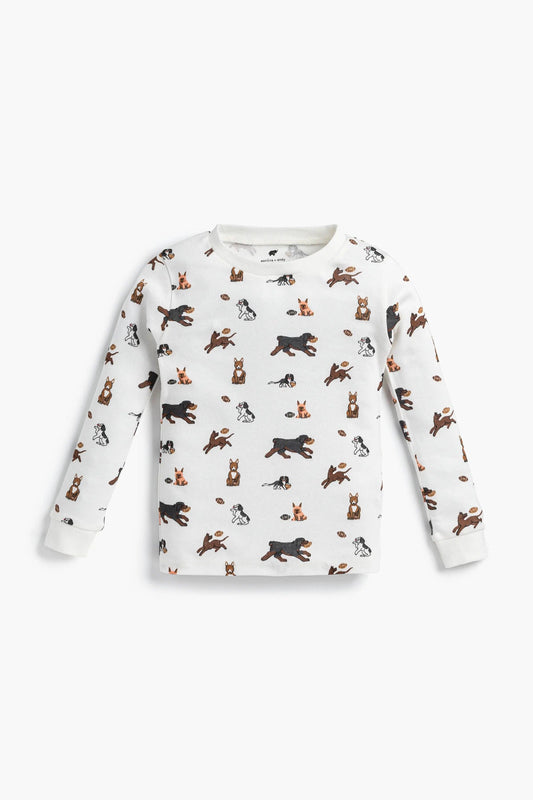 Football Pups Pajama Set | Monica + Andy