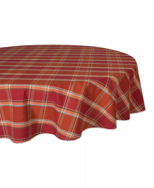 Autumn Spice Plaid Tablecloth | DII