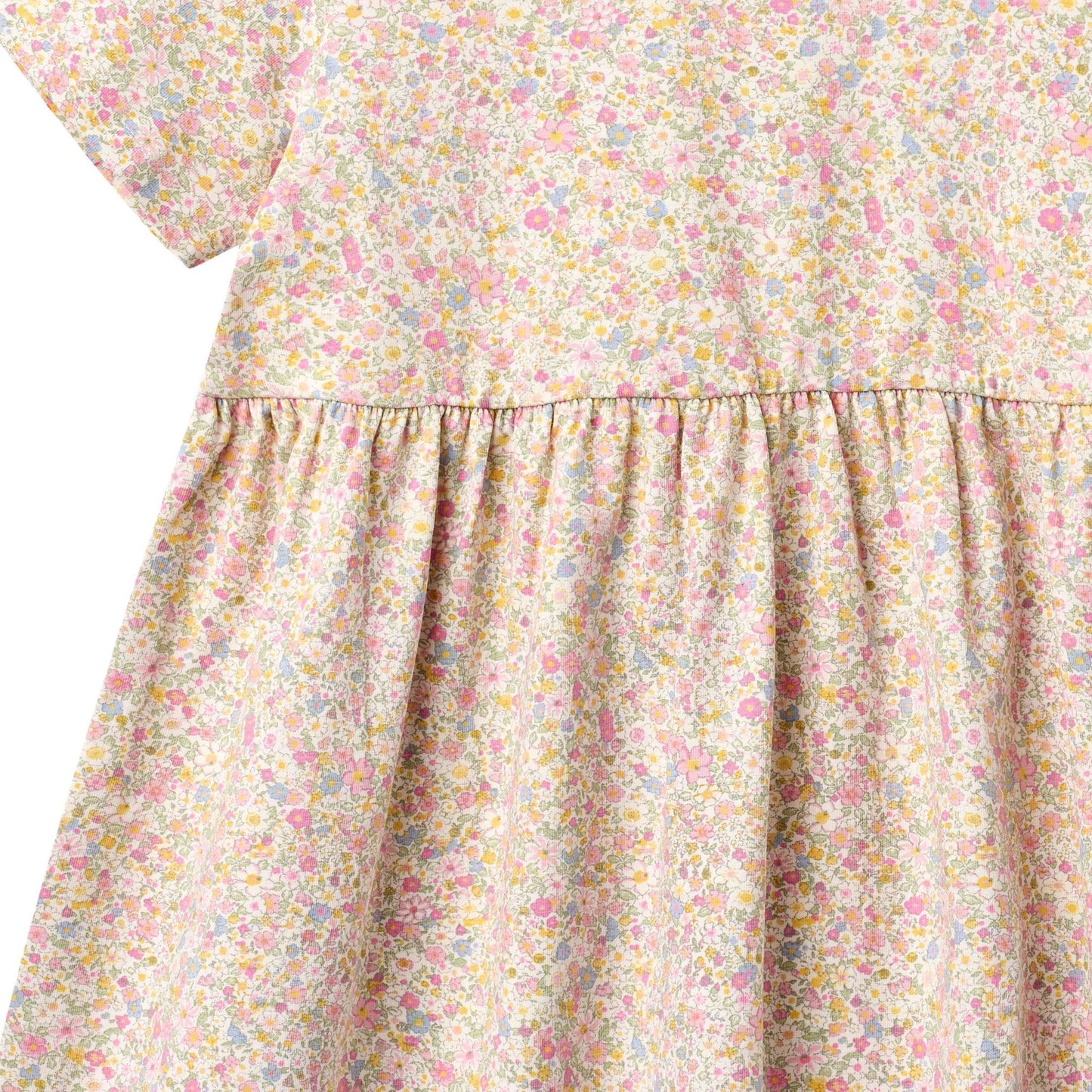 Nova Jersey Dress - Coral Flowers | Wheat