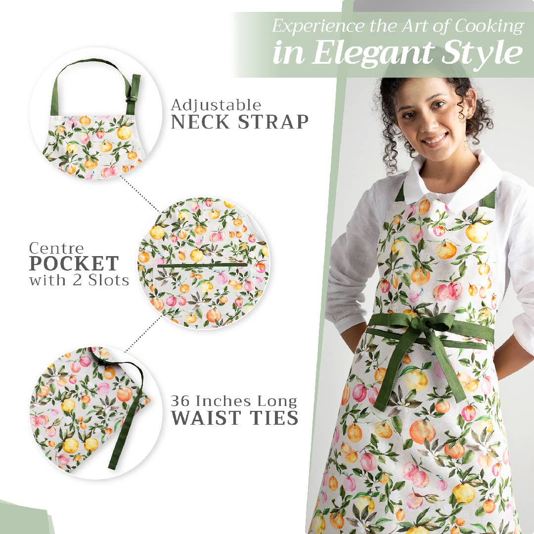 Soleil Fruite Apron | Maison d'Hermine