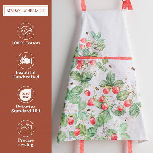 Strawberry Summer Apron | Maison d'Hermine