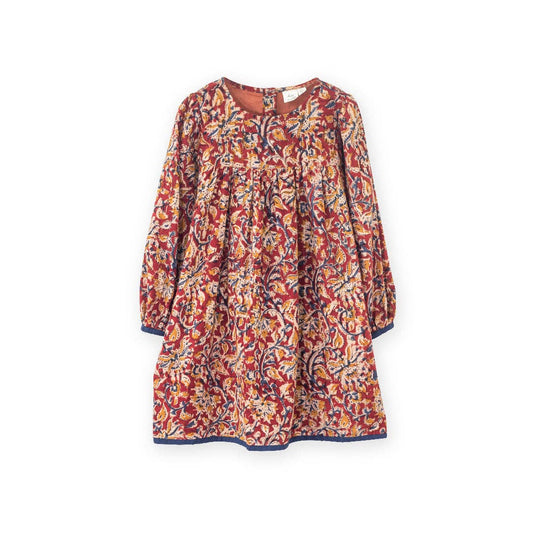 Zara Dress - Jaipur Print Red | Beet World