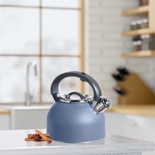 Stainless Stovetop Whistling Tea Kettle (1.9 lt, 64 oz) | Oggi