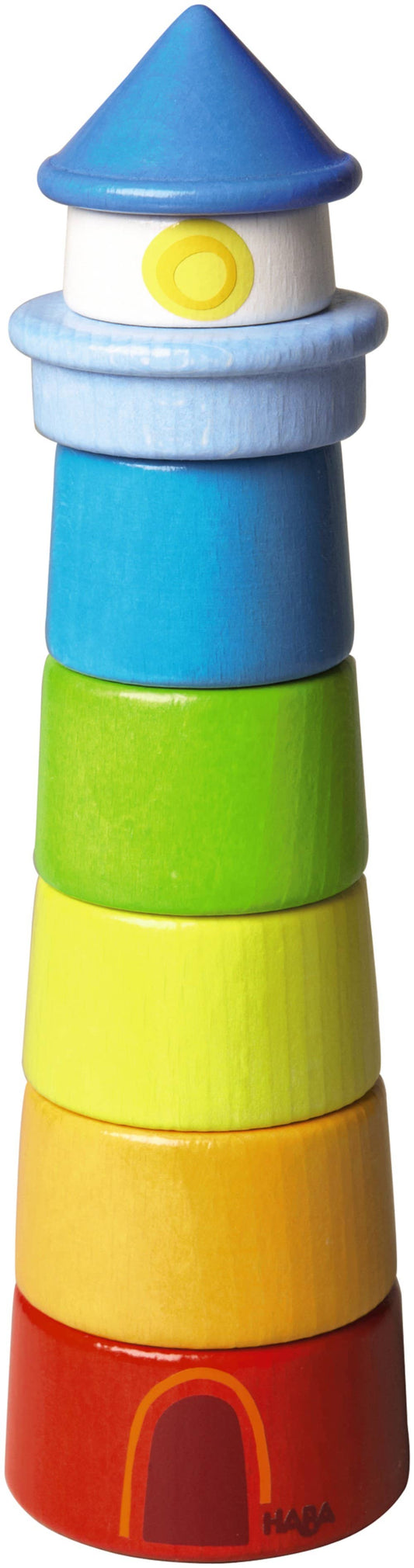 Wooden Rainbow Stacking Lighthouse | HABA