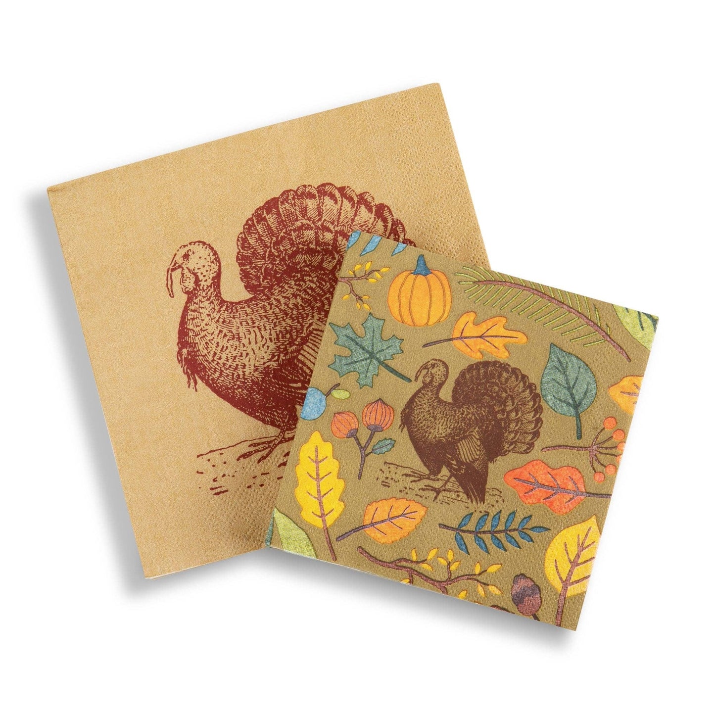 "Good Gobble" 80 Piece Paper Plate & Napkin Set | Fabuplates