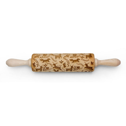 Winter Woodland Animals Embossing Rolling Pin | Boon Homeware