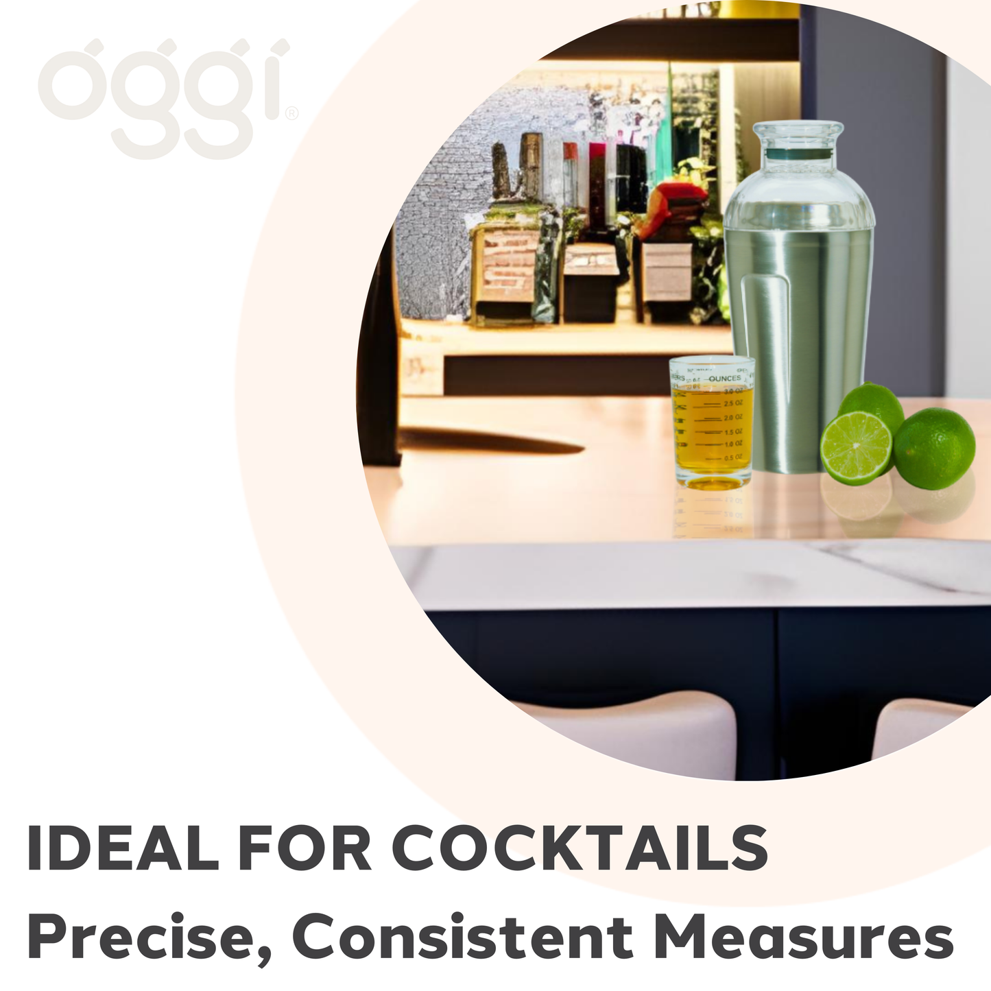 Measuring Shot Glass - 3 oz | Oggi
