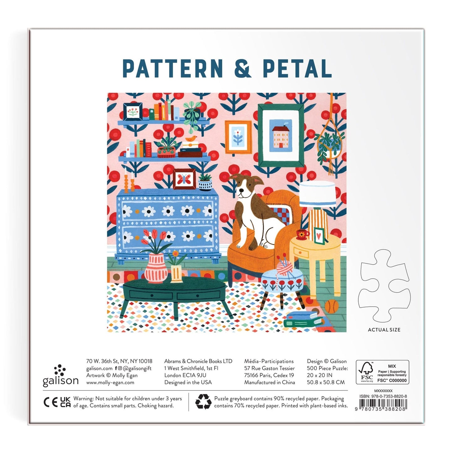 Pattern & Petal 500 pc Puzzle | Galison