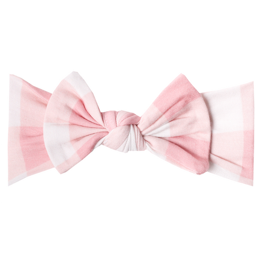 London Knit Headband Bow | Copper Pearl