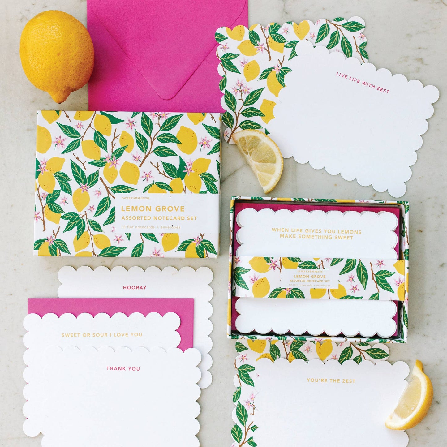 Lemon Grove Notecard Set | Paper Farm Press