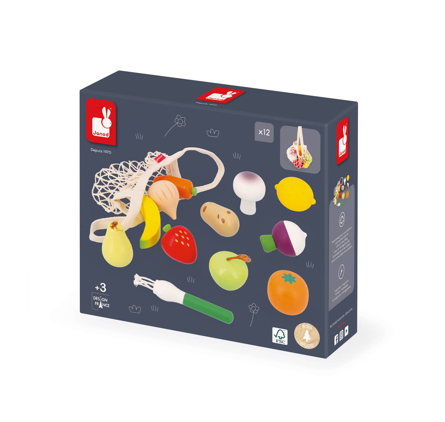 Play Fruit and Veggie Bag | Janod