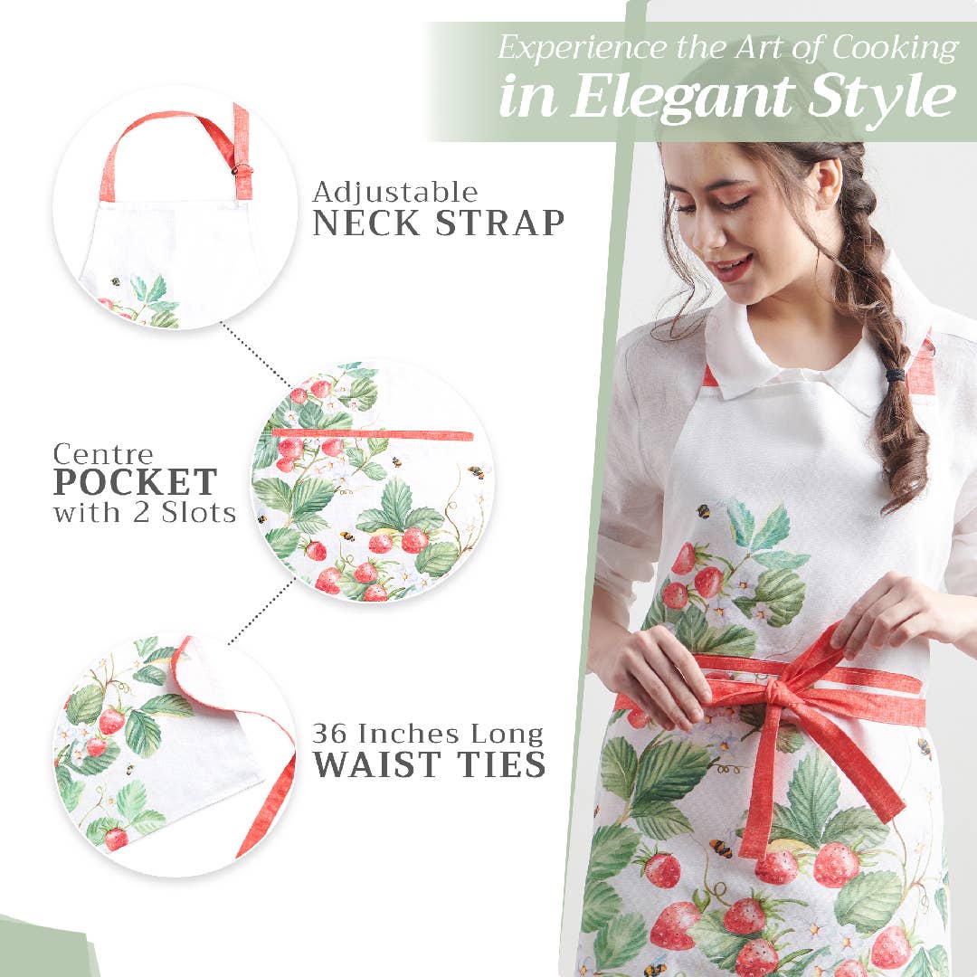 Strawberry Summer Apron | Maison d'Hermine