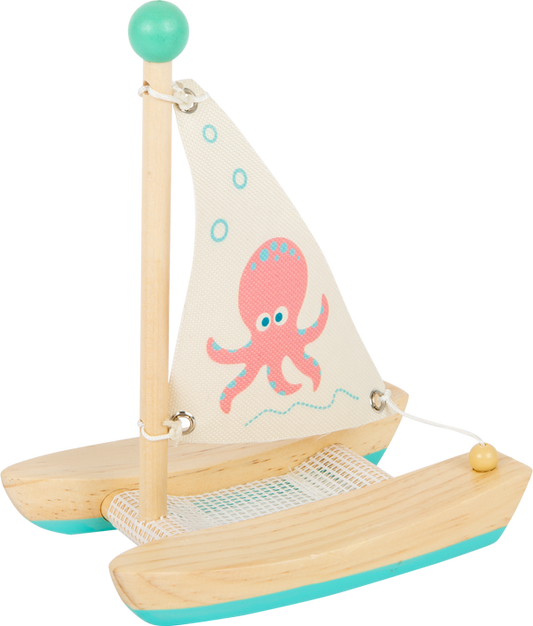 Small Foot Octopus Catamaran Water Toy | Hauck Toys