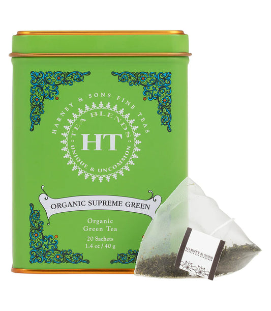 Organic Supreme Green Tea (20 Sachets) | Harney & Sons